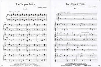 Toe-Tappin\' Twins - Hudelson - Piano Duet (1 Piano, 4 Hands)