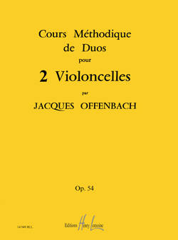 Editions Henry Lemoine - Cours methodique de duos pour deux violoncelles Op.54 - Offenbach - Cello Duet
