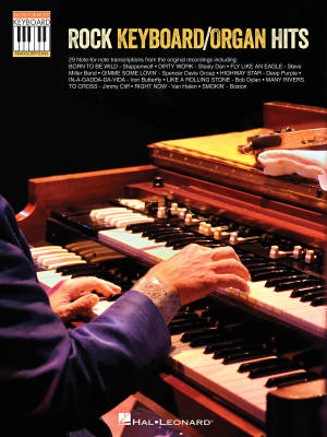 Hal Leonard - Rock Keyboard/Organ Hits: Note-for-Note Keyboard Transcriptions - Livre