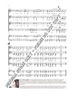 Gaudium Vestrum Sit Plenum - Langager - SATB