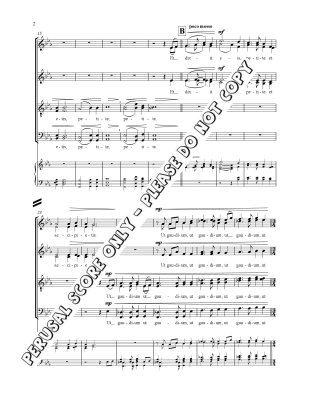 Gaudium Vestrum Sit Plenum - Langager - SATB