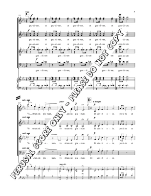 Gaudium Vestrum Sit Plenum - Langager - SATB