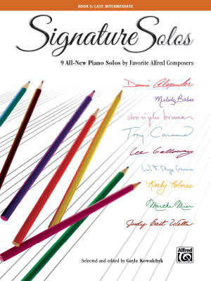 Alfred Publishing - Signature Solos, Book 5 - Kowalchyk - Late Intermediate Piano - Book