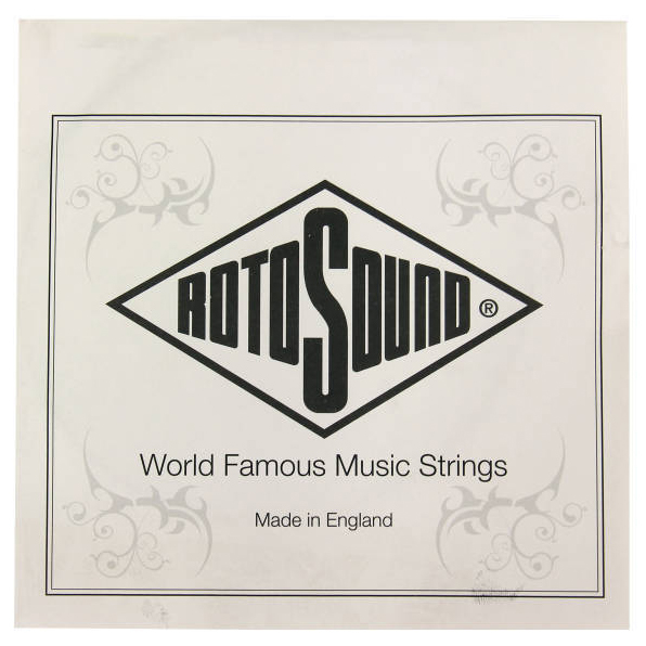 Black Nylon Flatwound Bass Single String - Extra long - .135