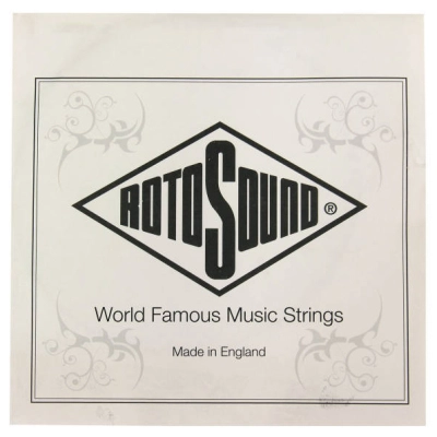 Rotosound - Black Nylon Flatwound Bass Single String - Extra long - .135