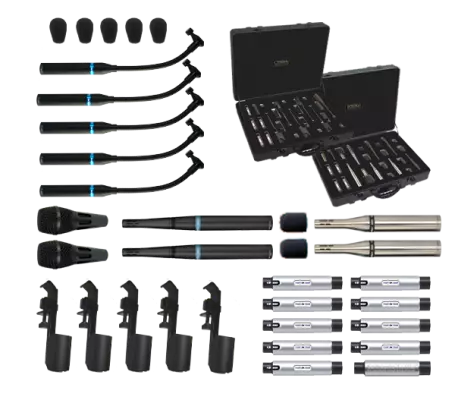 DFK2  9-Piece FullKit Drum Microphone System - With 40kHz Overheads