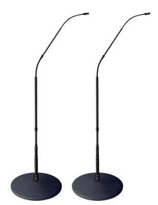 Earthworks - FW430/HCmp  Matched Stereo Pair of 4 Foot Tall FlexWand Microphones with Cast Iron Bases - Hypercardioid