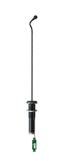 IML12-B Installation Microphone with 12 Inch Gooseneck and LumiComm Touch Ring - Black