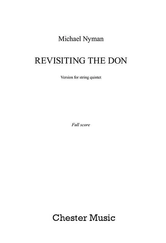 Revisiting The Don - Nyman - String Quintet - Score Only