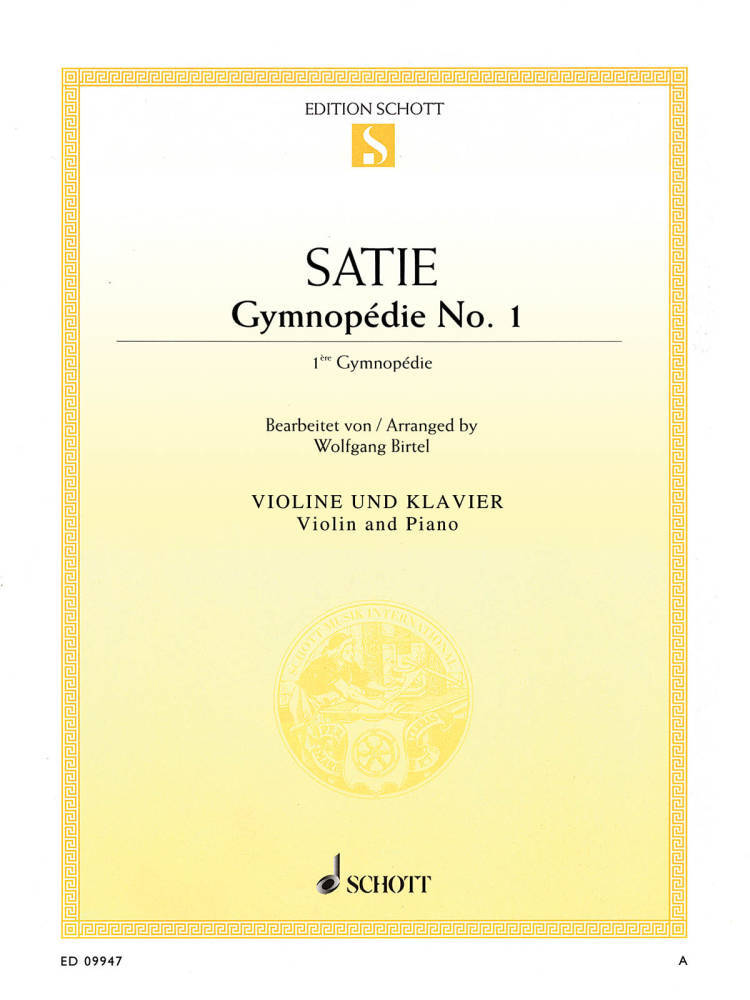 Gymnopedie No.1 - Satie/Birtel - Violin/Piano