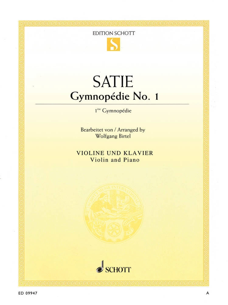 Gymnopedie No.1 - Satie/Birtel - Violin/Piano