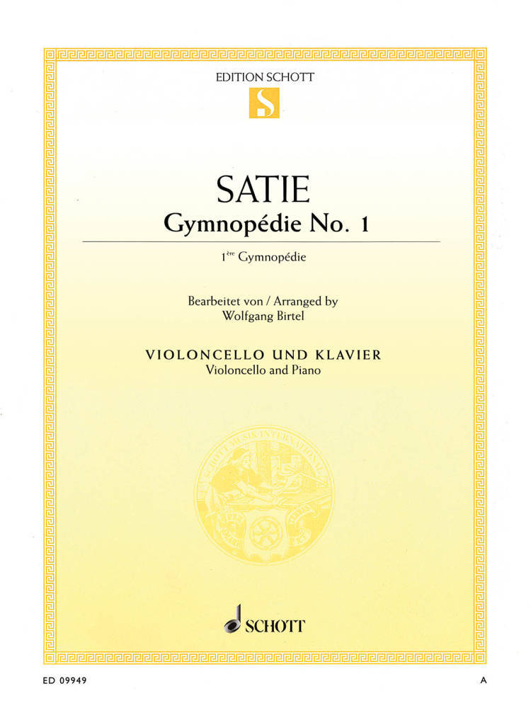 Gymnopedie No.1 - Satie/Birtel - Violoncello/Piano