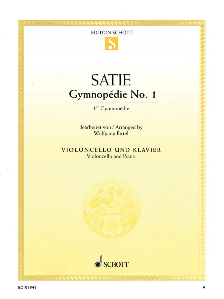 Gymnopedie No.1 - Satie/Birtel - Violoncello/Piano