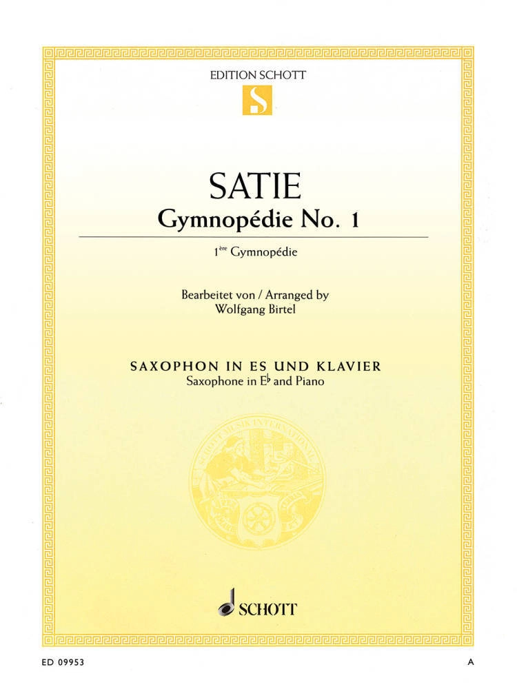 Gymnopedie No.1 - Satie/Birtel - Alto Saxophone/Piano