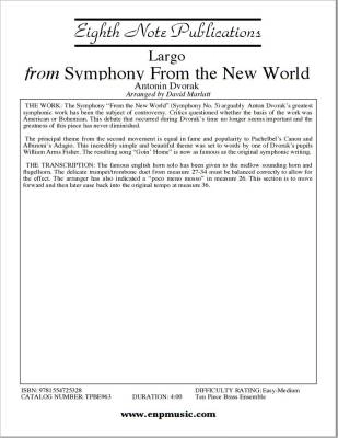 Eighth Note Publications - Largo from New World Symphony - Dvorak/Marlatt - Brass Ensemble - Score/Parts