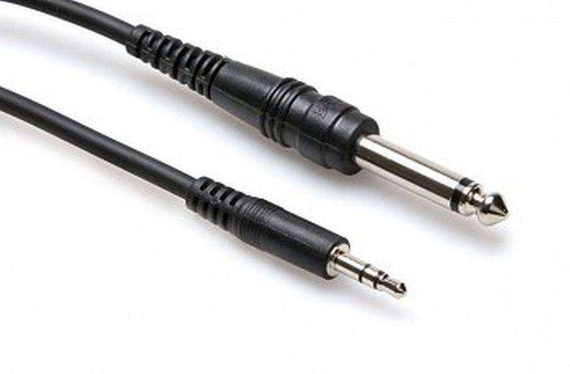 Mono Interconnect 1/4\'\' TS to 3.5 mm TRS, 5 ft