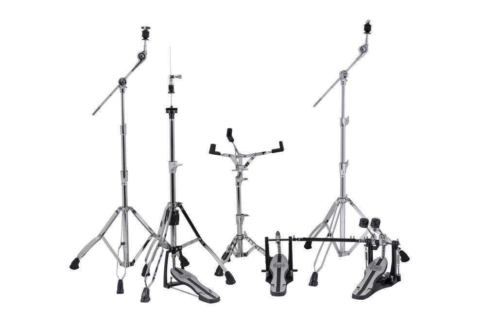 Mars 5 Piece Hardware Pack with Double Pedal - Chrome