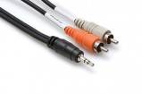 Hosa - Stereo 3.5 mm (M) TRS to Dual RCA, 6 ft
