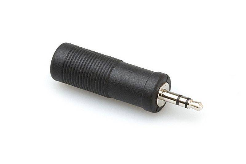 Stereo 1/4\'\' Phone (F) to Stereo 3.5mm (M) Adaptor