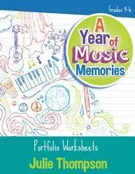 A Year of Music Memories: Portfolio Worksheets - Thompson - Book (Reproducible)