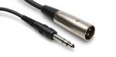 Hosa - Balanced Interconnect 1\/4 TRS to XLR-M - 3 foot