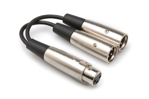 Hosa - Y-Cable XLR3F (F) to Dual XLR3M (M)