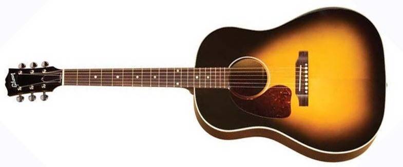 J-45 Standard Acoustic  Guitar - Vintage Sunburst - Left-Hand