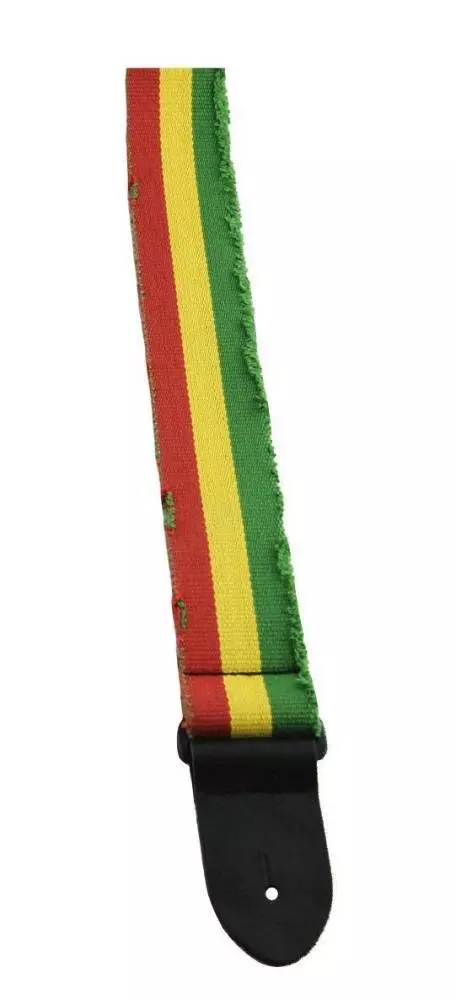 2\'\' Deluxe Cotton Guitar Strap W/ Leather Ends