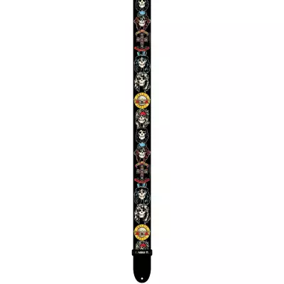 2\'\' Guns N Roses Cartoon Faces Guitar Strap