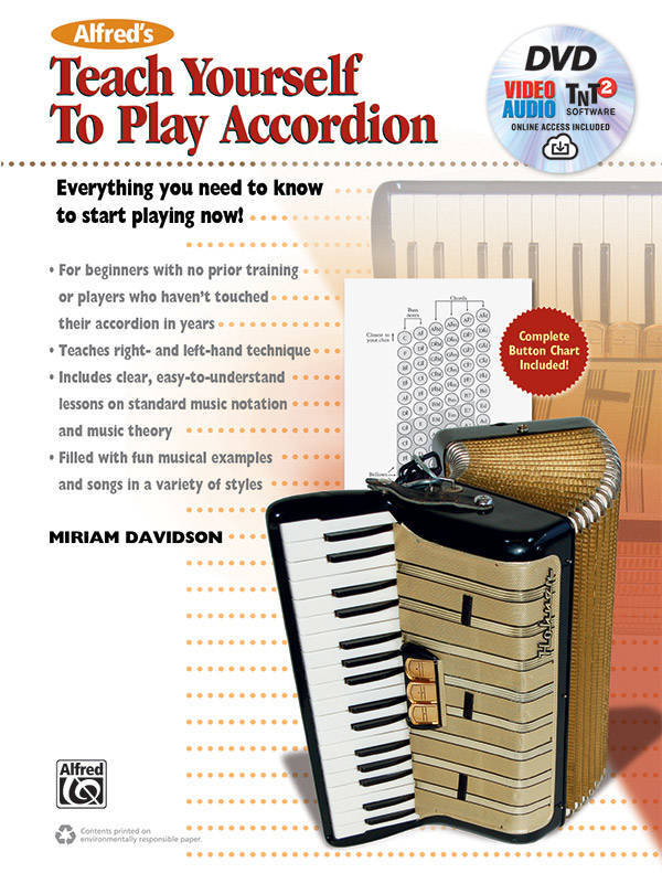 Alfred\'s Teach Yourself to Play Accordion - Davidson - Book/DVD/Audio, Video, Software Online