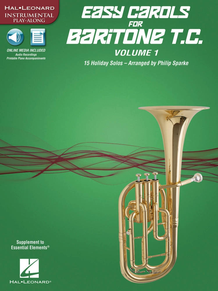 Easy Carols for Baritone T.C., Vol. 1 - Book/Media Online