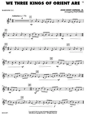 Easy Carols for Baritone T.C., Vol. 1 - Book/Media Online