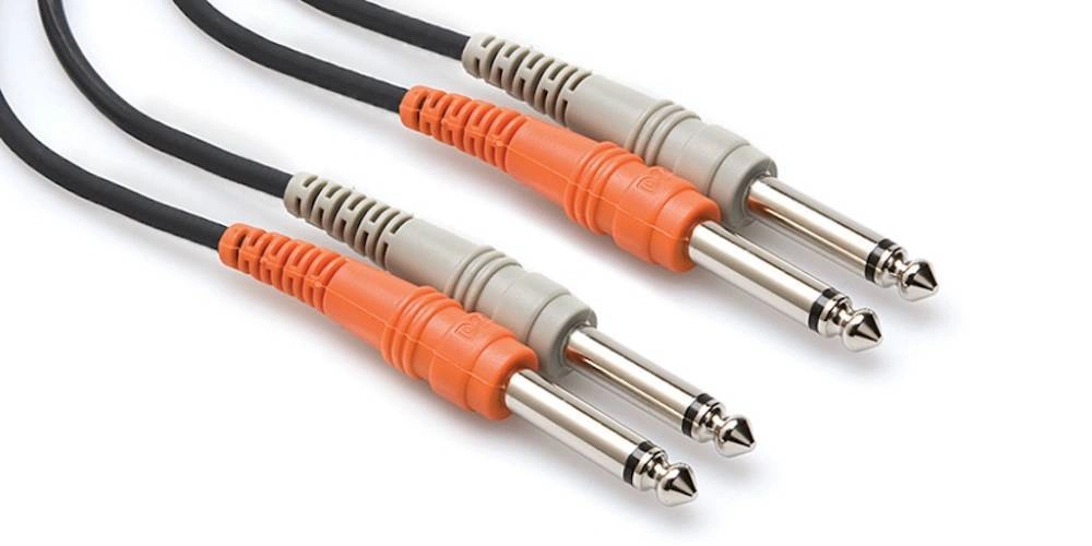 Stereo Interconnect Dual 1/4\'\' TS to Same, 2 m