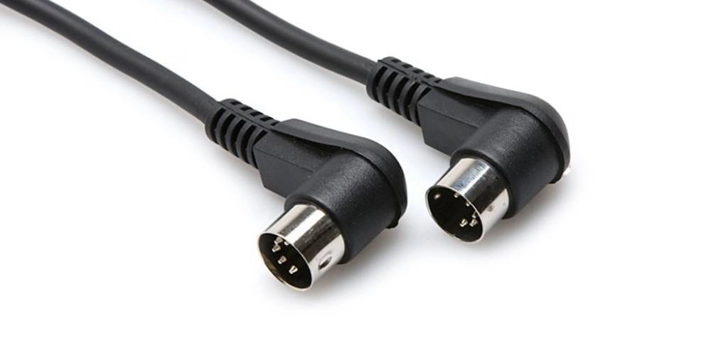 Right Angle MIDI Cable - 3 foot