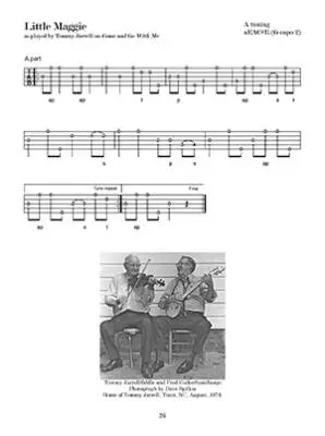Fred Cockerham & Tommy Jarrell: Clawhammer Banjo Masters - Carlin/Levenson - 5 String Banjo - Book/Audio Online