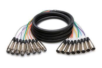 Balanced Snake Cable, XLR3F (F) to XLR3M (M) x 8 - 7 meter