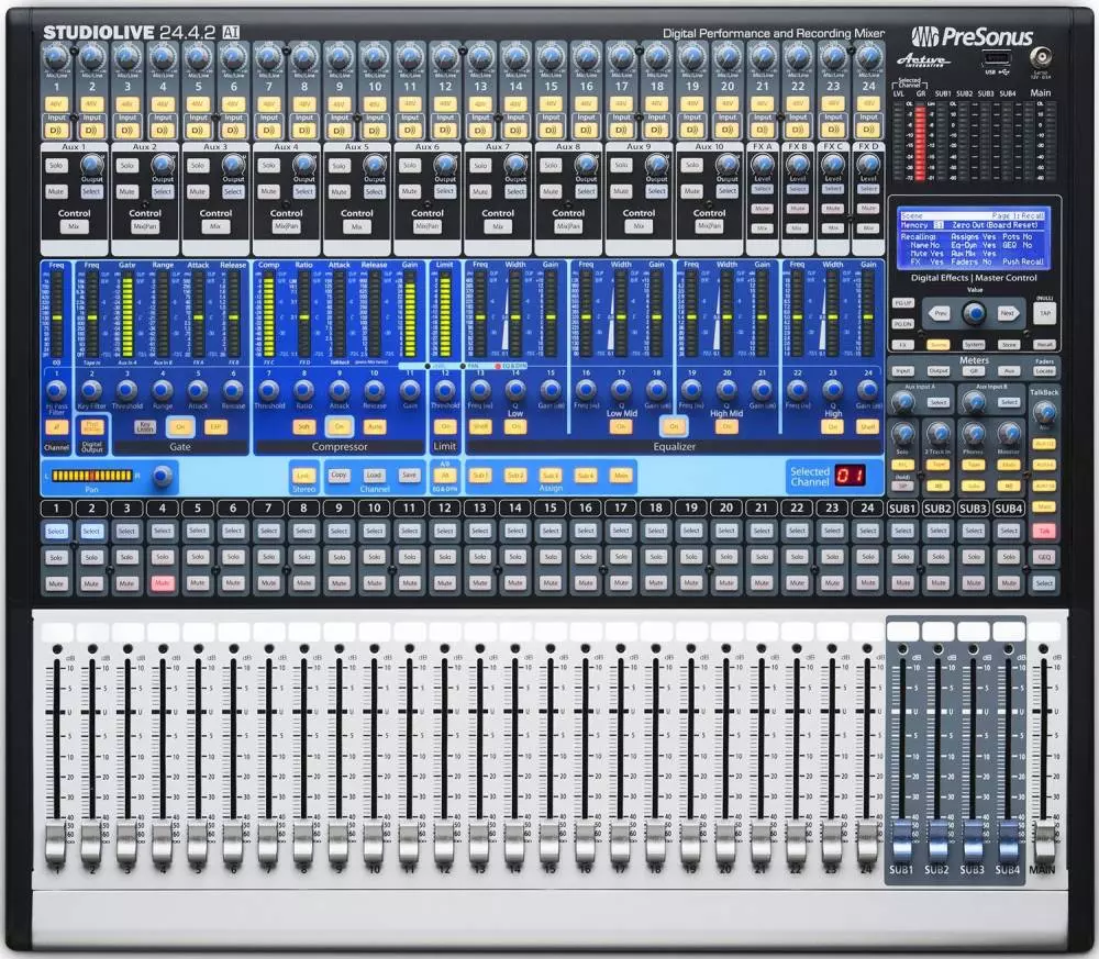 24-Channel Digital Mixer with 24 Mic Pre\'s