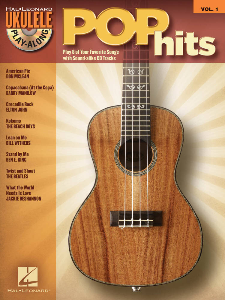 Pop Hits: Ukulele Play-Along Volume 1 - Book/CD