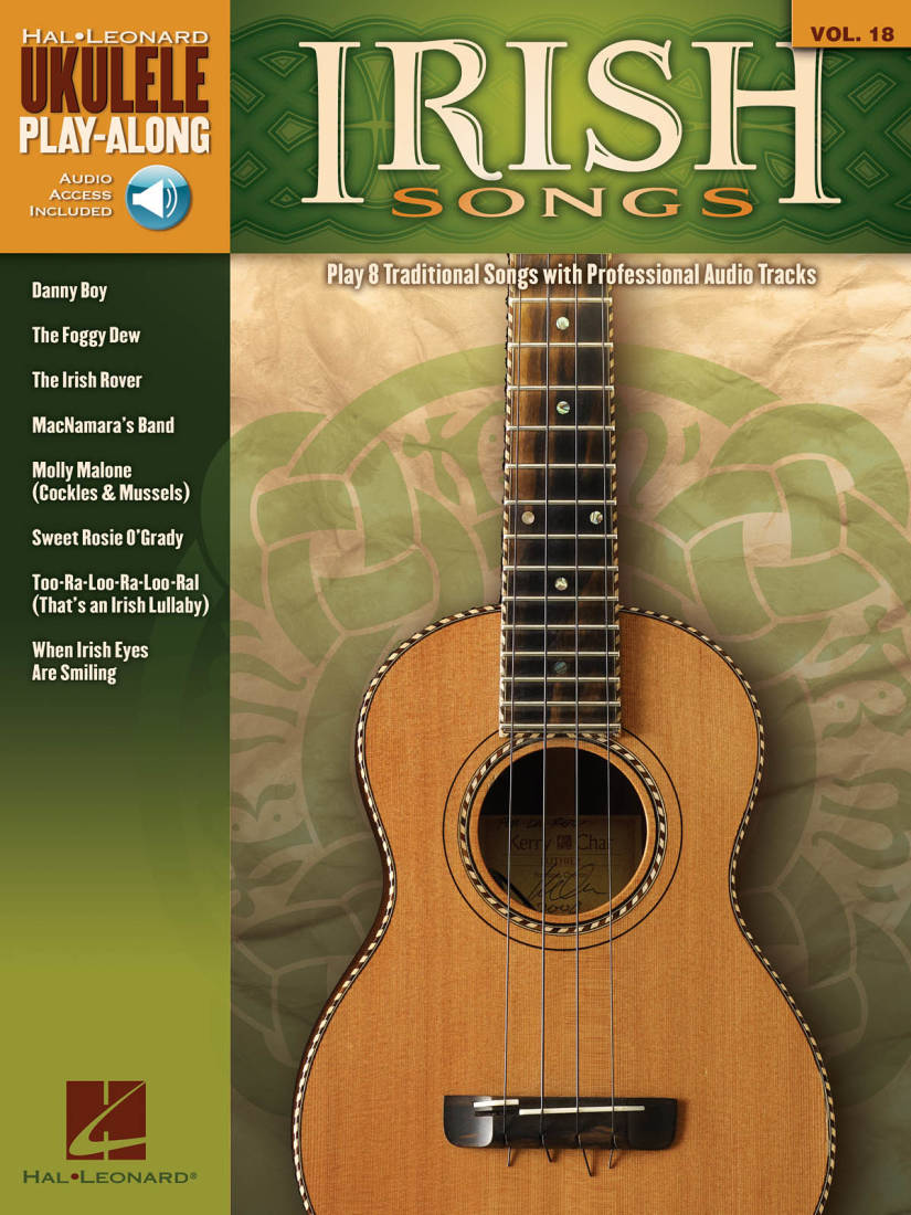Irish Songs: Ukulele Play-Along Volume 18 - Book/Audio Online