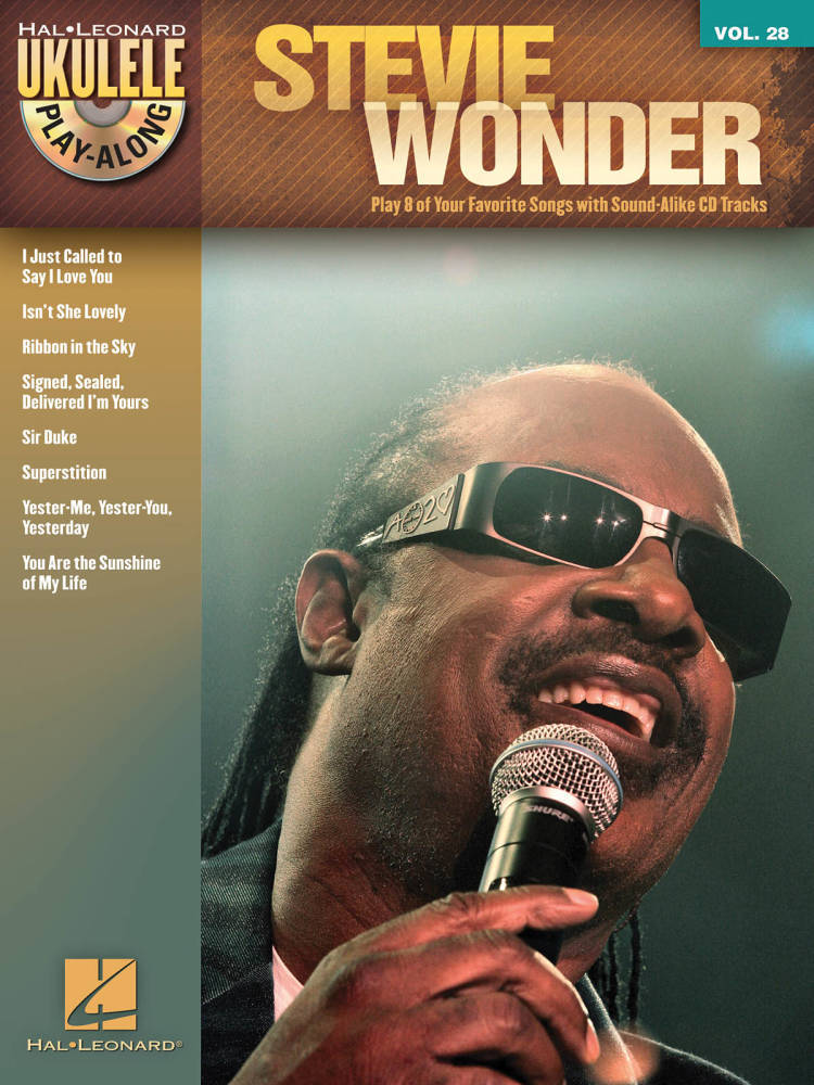 Stevie Wonder: Ukulele Play-Along Volume 28 - Book/CD