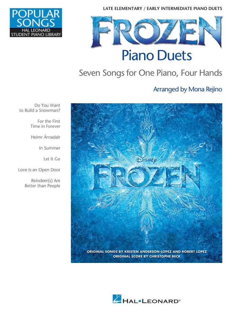 Frozen Piano Duets - Rejino - Piano Duet (1 Piano, 4 Hands) - Book