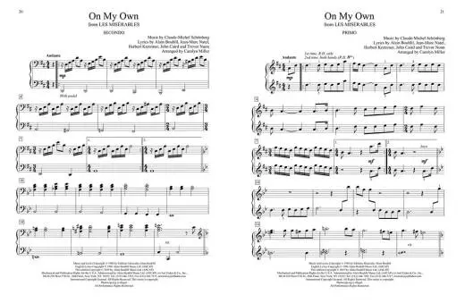 Easy Broadway Duets - Miller /Baumgartner /Austin - Piano Duet (1 Piano, 4 Hands) - Book/Audio Online