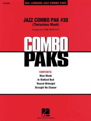 Jazz Combo Pak #30 (Thelonious Monk) - Mantooth - Jazz Combo/Audio Online - Gr. 3