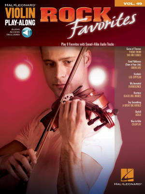 Rock Favorites: Violin Play-Along Volume 49 - Book/Audio Online