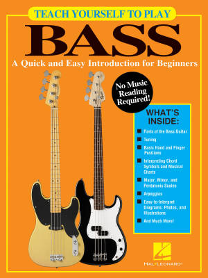Hal Leonard - Teach Yourself to Play Bass: A Quick and Easy Introduction for Beginners - Bass Guitar -  Book