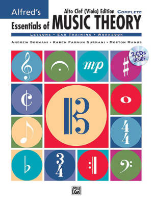 Alfred\'s Essentials of Music Theory: Complete Alto Clef (Viola) Edition - Surmani/Manus - Book/2 CDs