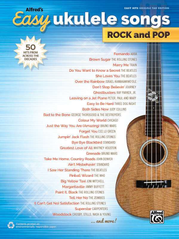 Alfred\'s Easy Ukulele Songs: Rock and Pop - Book