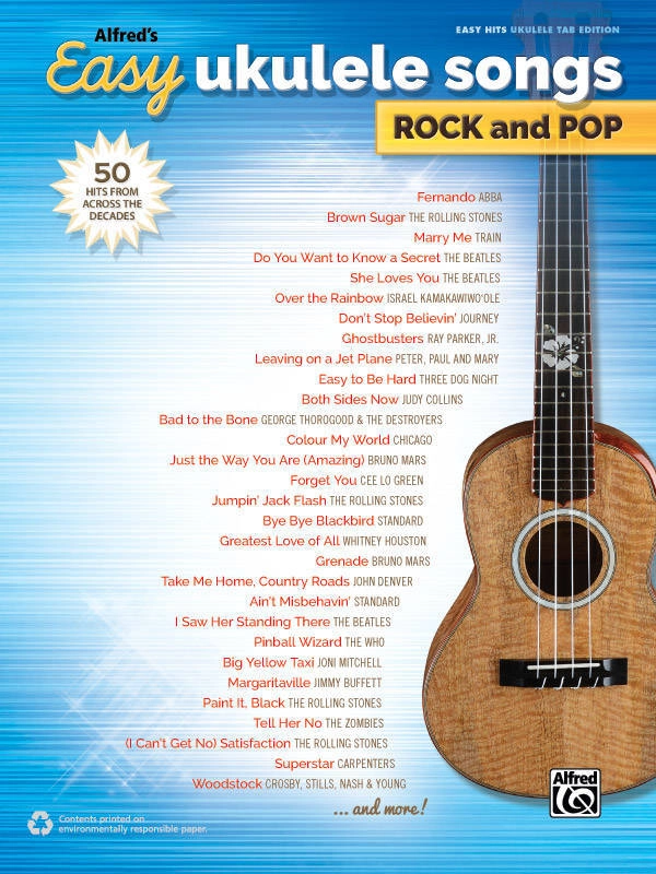Alfred\'s Easy Ukulele Songs: Rock and Pop - Book