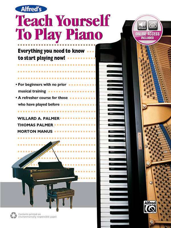 Alfred\'s Teach Yourself to Play Piano - Manus/Palmer/Palmer - Piano - Book/Audio Online