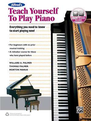 Alfred Publishing - Alfreds Teach Yourself to Play Piano - Manus/Palmer/Palmer - Piano - Book/Audio Online